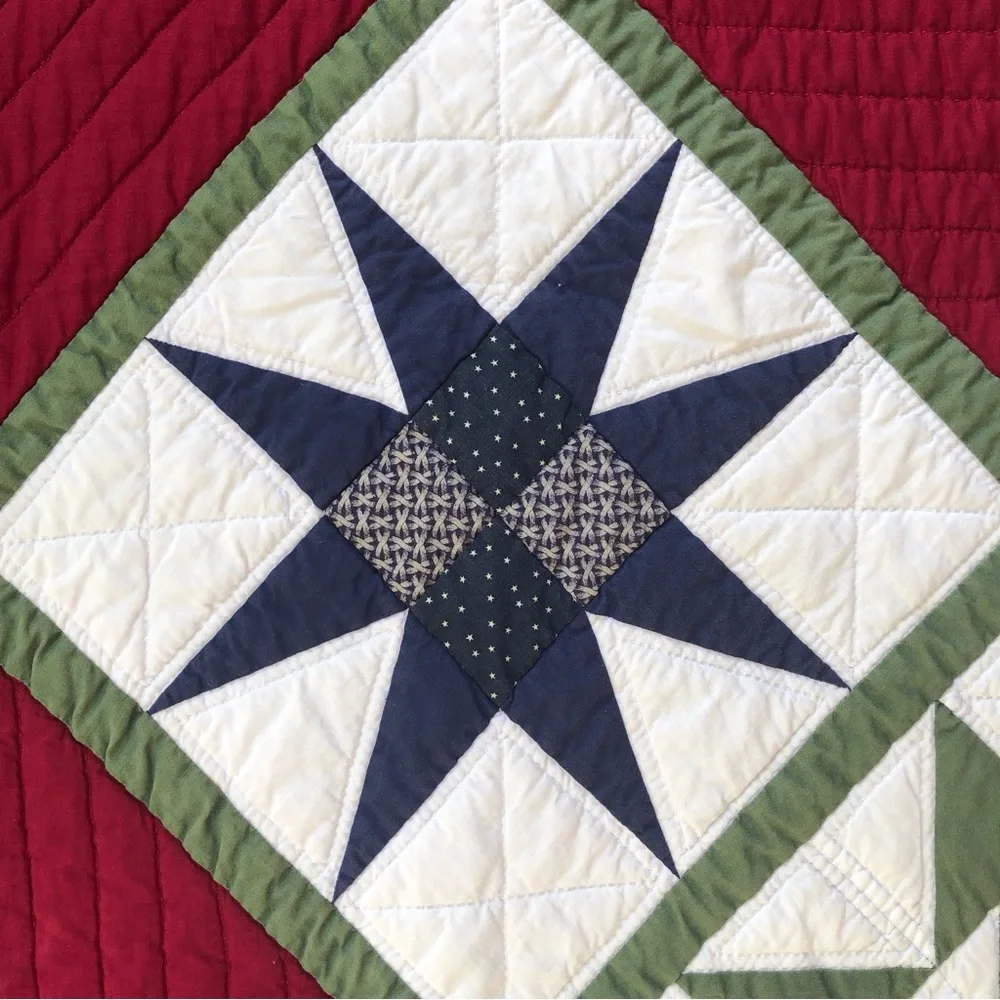 Handmade Star Lap Quilt/Wall Hanging